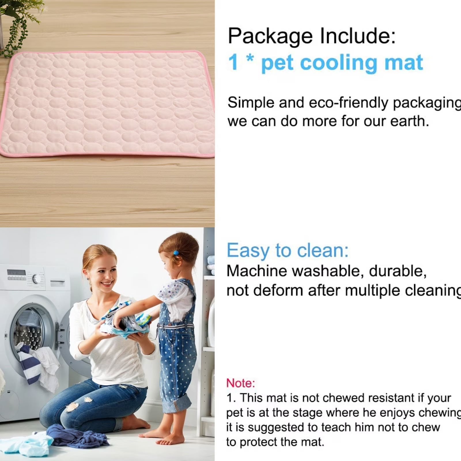 Pet Products Cool Mat-Dog Cooling Mat Summer Pet Cooling Pads, Ice Silk Cooling Mat for Dogs & Cats, Portable & Washable Pet Cooling Blanket for Kennel/Sofa/Bed/Floor